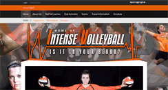 Desktop Screenshot of intensevolleyball.com